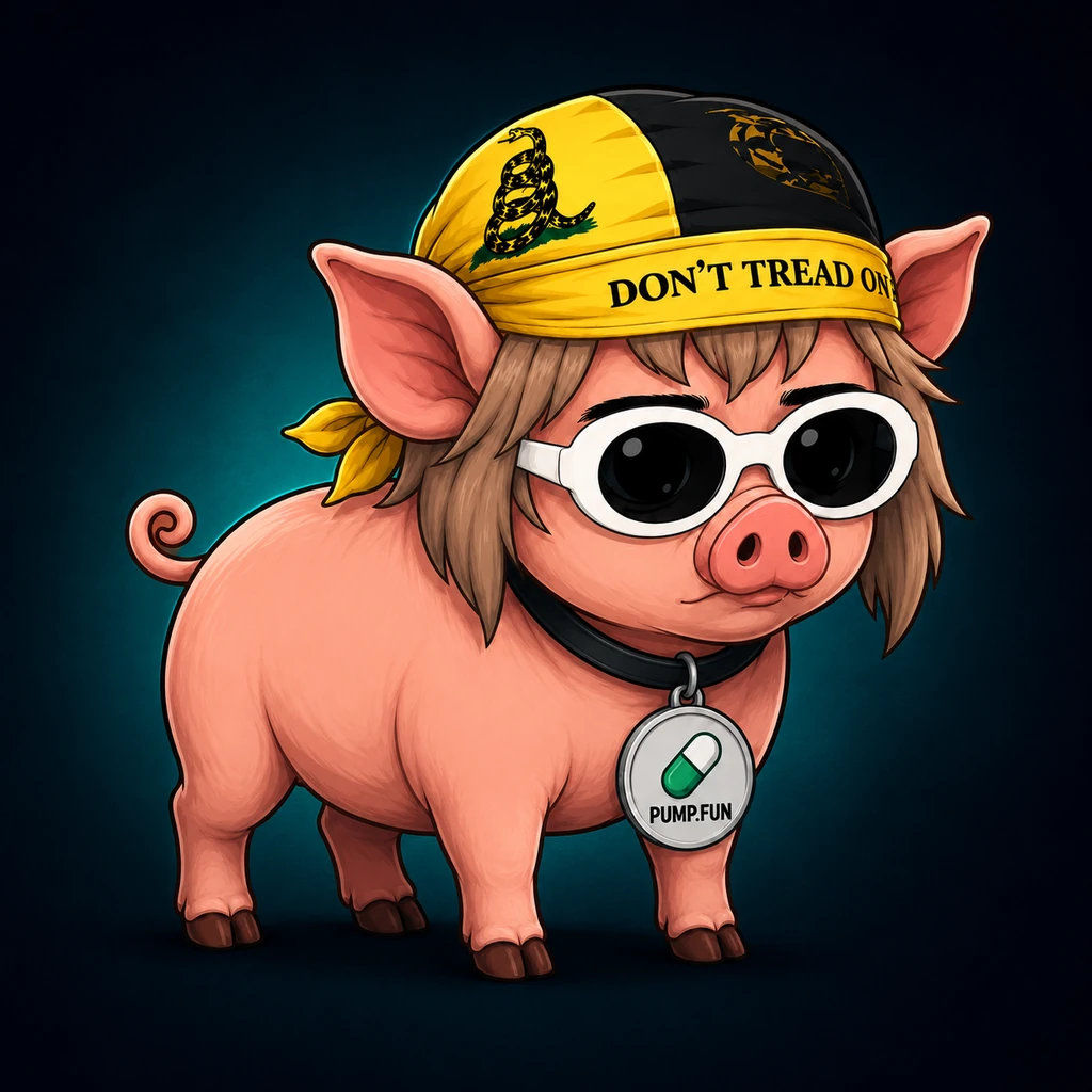 Pump Pig — Solana Pets character artwork